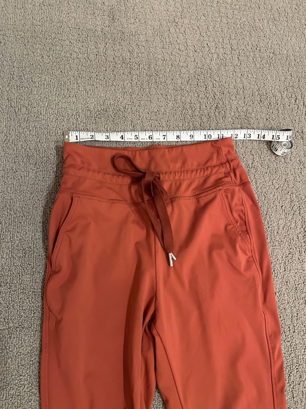 🩷 Cloudful Air High Waisted Drawstring Side Pocket Plain Full Length Joggers - Picture 5 of 7